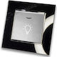 Staircase Push Button H Series Silver Led Indic...