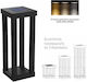 Garden Led Solar Light Floor Column with Warm to Cool White Light