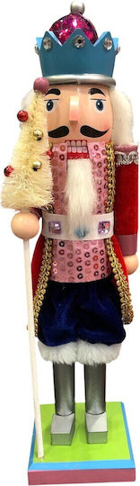 Decorativ Nutcracker de Crăciun din Tesatura Înălțime 38cm.