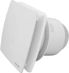 Commel Εξαεριστήρας Λουτρού Φ120mm 16W με Κλαπέ και Ultra Silent Λευκός