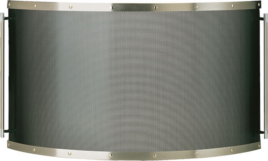 Zogometal Μεταλλικό Προστατευτικό Τζακιού 90x50cm Χρυσό