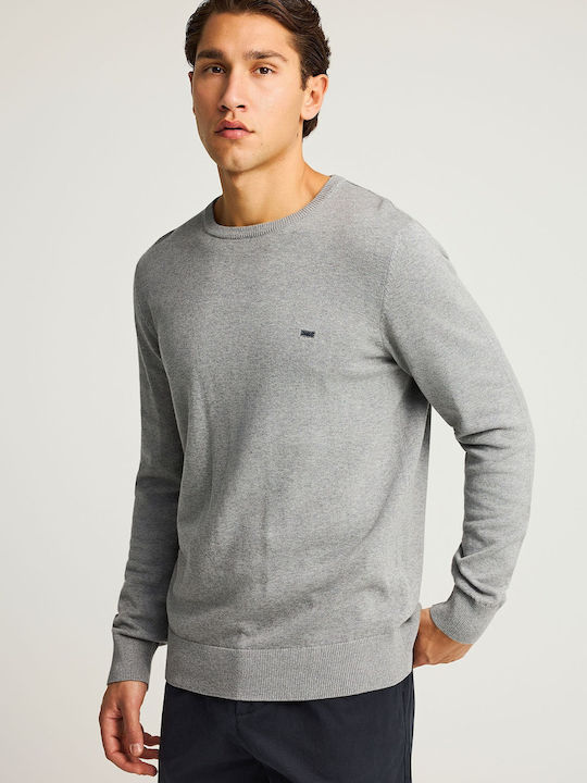 Funky Buddha Пуловер С Дълъг Ръкав Сив Grey Mel