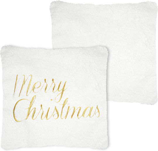 Christmas Furry Pillow 45x45 S-f Klaus Blanc C1d833001 45x45