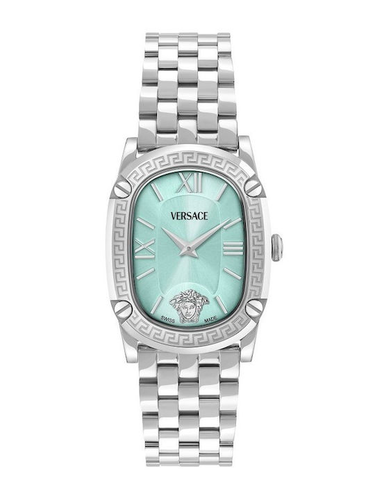 Versace Greca Women's Watch with Silver Metal B...