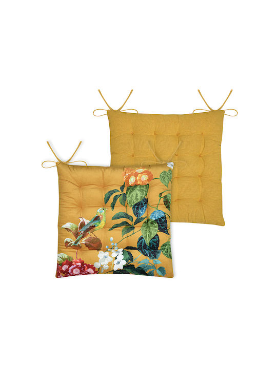 Μαξιλάρι Καρέκλας Κήπου Emmy Mustard 38x38εκ.