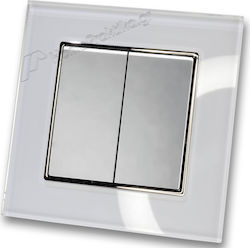 Lineme Wall Switch Double with Aller Retour Sil...