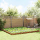 vidaXL Metal Garden Border in Brown Color 1.0m ...