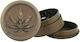 Grinder Τρίφτης Πλαστικός Leaf Μπρονζέ 50mm 3 Parts