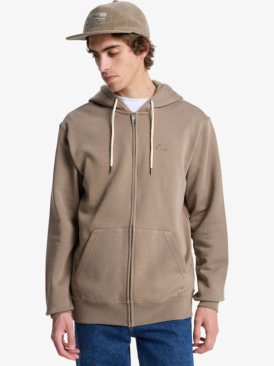 Quiksilver Salt Water Sweatshirt with Hood Brown