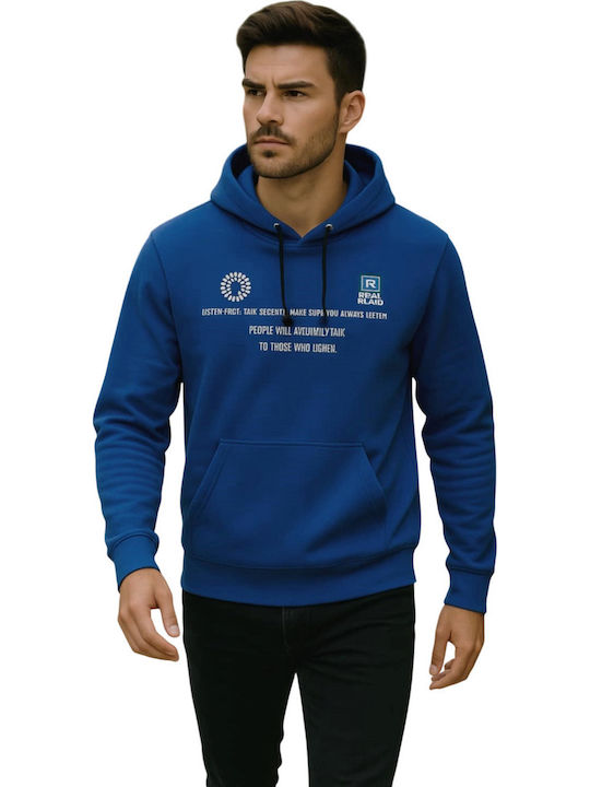 Sweatshirt with Hood Blue