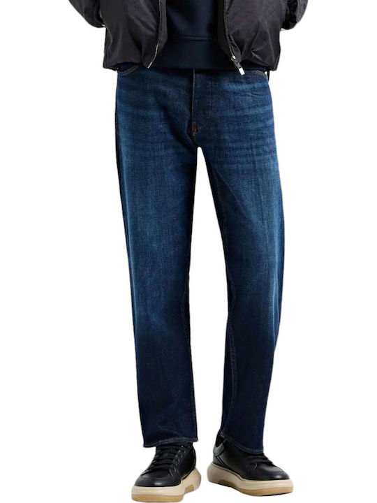 Men's Jeans Pants with Loose Fit Blue