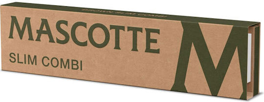 Mascotte Cigarette Rolling Papers Slim King Size with Cone Tips 34 sheets 1pcs