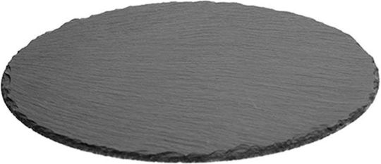 Πλατώ Στρογγυλό 07.160699 Φ22cm Σχιστόλιθος Anthracite Πέτρα