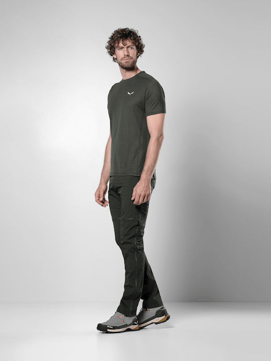 Puez Αθλητική Μπλούζα Κοντομάνικη Dark Olive