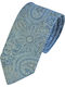 Octopus Men's Tie Silk Printed in Blue Color