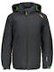 Kids Casual Coat with Lining and Hood Grey