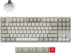 C1 Pro 8K Gaming Mechanical Keyboard with Keychron Super Brown Switches and RGB Lighting C1PX-M3 (English US) White