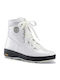 Patent Leather Snow Boots White