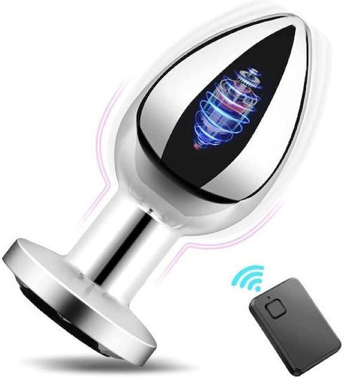 Smd Silber Einhorn Fernsteuerbarer Anal Plug Vibrator Δονούμενη Πρωκτική  Σφήνα & Χειρισμός Μέσω Remote 10 Vibrations