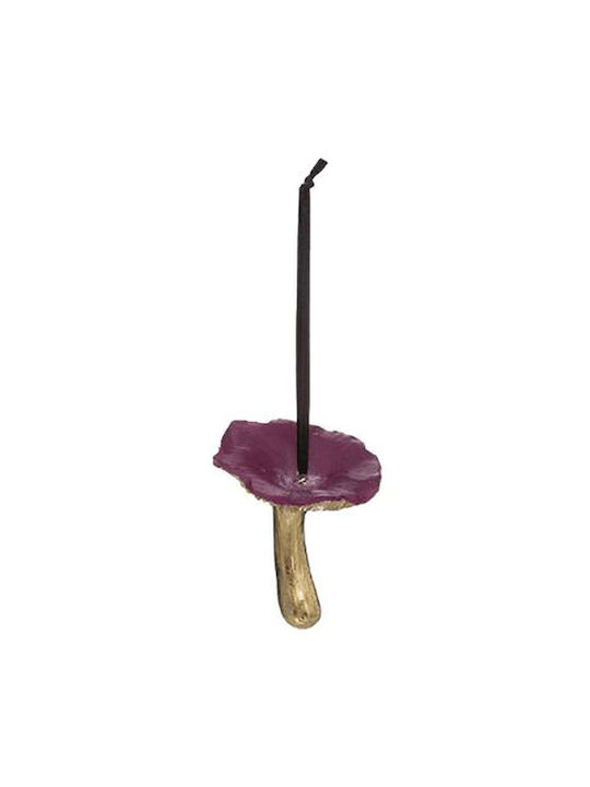 Στολίδι Μανιτάρι 07.170352c 7,3cm Bordeaux-gold