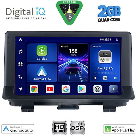 Digital IQ Ηχοσύστημα Αυτοκινήτου για Audi Q3 / A3 2013-2018 (Bluetooth/USB/AUX/WiFi/GPS/Apple-Carplay/Android-Auto) με Οθόνη Αφής 9"