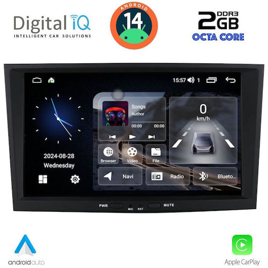 Digital IQ Ηχοσύστημα Αυτοκινήτου για Opel Corsa / Meriva / Tigra / Vectra 2004-2014 (Bluetooth/USB/AUX/WiFi/GPS/Apple-Carplay/Android-Auto) με Οθόνη Αφής 8"