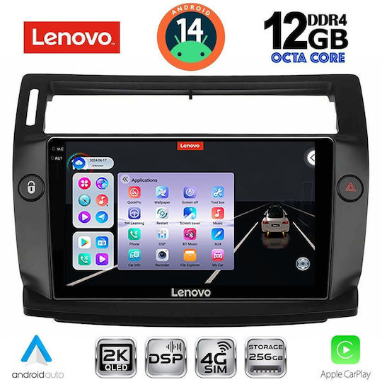 Lenovo Ηχοσύστημα Αυτοκινήτου για Citroen C4 BMW X1 / X3 / X4 2004-2011 (Bluetooth/USB/AUX/WiFi/GPS/Apple-Carplay/Android-Auto) με Οθόνη Αφής 9"