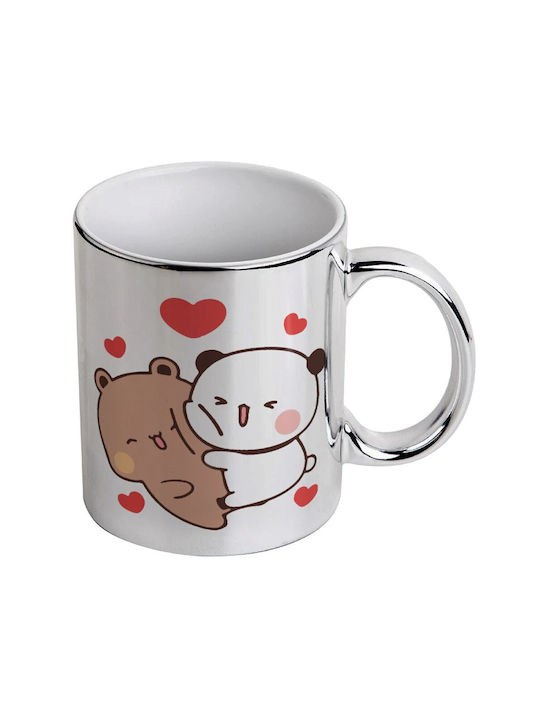 Koupakoupa Bubu & Dudu Mug Ceramic Silver 330ml