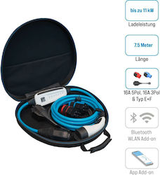 Nrgkick 16A Light Set Optimal Φορητός Σταθμός Φόρτισης 11kW με Ενσωματωμένο Καλώδιο Type 2