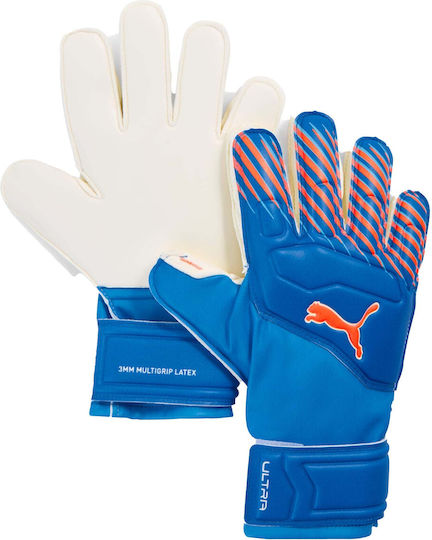 PUMA Ultra Match Protect Kids Goalkeeper Gloves Blue