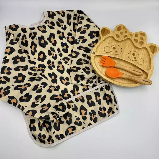 Pandaboo Feeding Set made of Bamboo with Non-Slip Base 2pcs