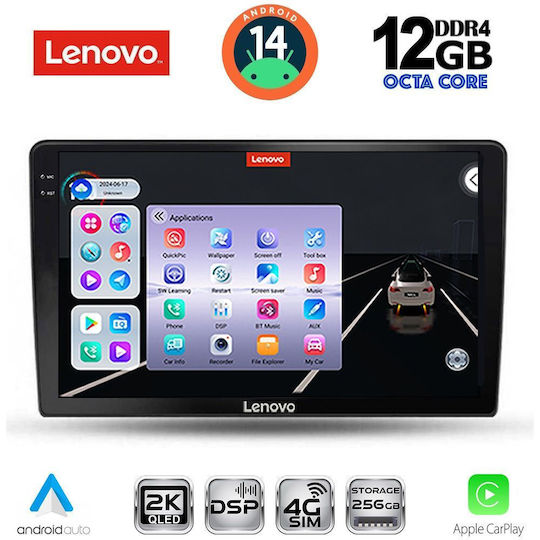 Lenovo Car Audio System for Toyota Corolla Verso 2000-2004 (Bluetooth/USB/WiFi/GPS/Apple-Carplay/Android-Auto) with Touch Screen 9"