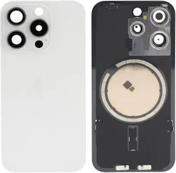 Battery Door Cover Camera Lens Magsafe White for iPhone 15 Pro Battery Door Cover Camera Lens Magsafe White for iPhone 15 Pro