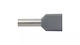 Insulated Sleeve End Hi 2x4/12 Grey E08kh-02020102101 100pcs