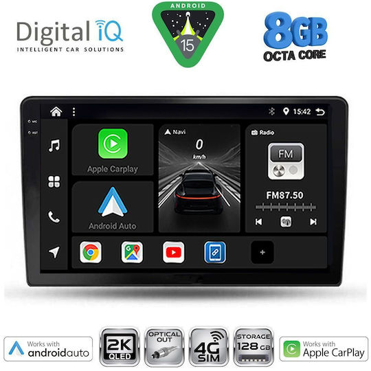 Digital IQ Car Audio System for Toyota Corolla Verso 2000-2004 (Bluetooth/USB/WiFi/GPS/Apple-Carplay/Android-Auto) with Touch Screen 9"
