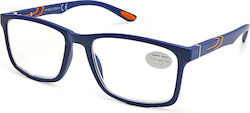 Optosquad Lesebrille +4.50 in Blau Farbe WG8710-1