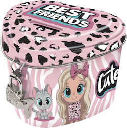 Piggy Bank Met Zam Heart Best Friends 10 Derf Fol
