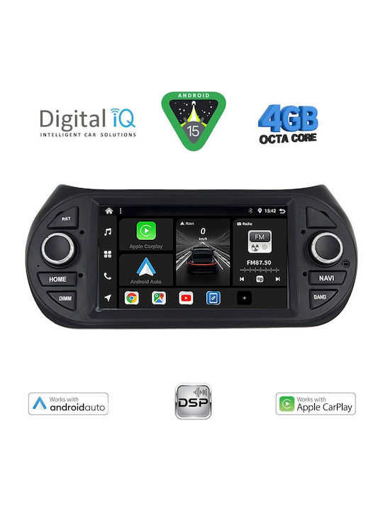 Digital IQ Car Audio System for Peugeot Bipper Citroen Nemo Lexus CT 2008 (Bluetooth/USB/WiFi/GPS/Apple-Carplay/Android-Auto) with Touch Screen 7"