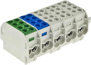 Pieciopoly Klemmenblock Zgx 5x 1x25/2x16 Mm2 Grau Ene-00511
