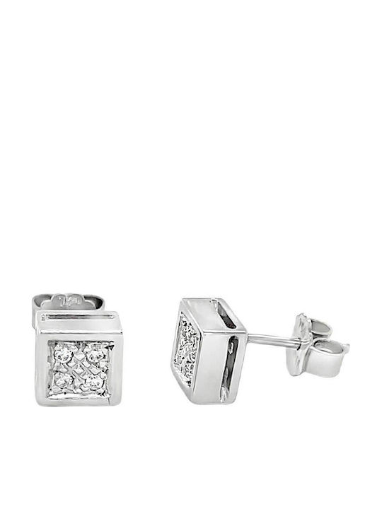Xryseio Ohrringe aus White Gold mit Diamant Xryseio Ohrringe aus White Gold mit Diamant