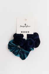 Set 2 Elastice Pentru Păr Scrunchies Albastre