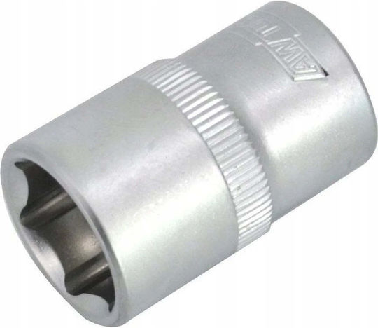 Awtools Гнездо 6-карана 1/2" 10мм Черна Линия