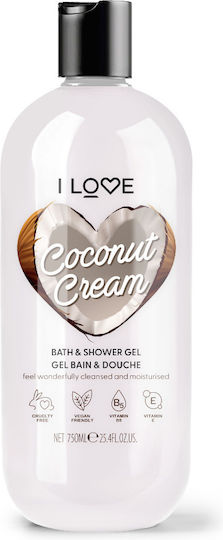 I Love Cosmetics Gel Cremă De Duș Și Miros Nucă De Cocos 750ml