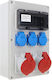 Construction Switchgear Rb-3232 Ip44 1x32a/5p 1x32a/5p 3xgs 65.3232