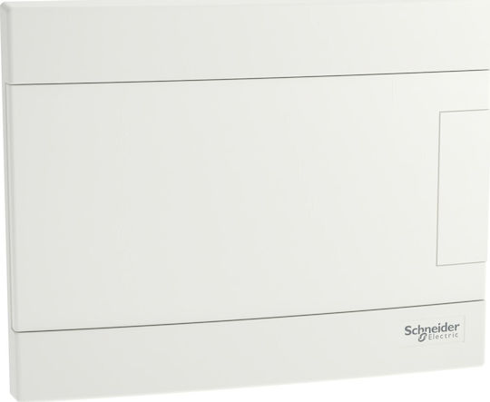 Modular Switchgear 1x8 Flush Mounted IP40 Easy9 EZ9EU-1-8-PT-P Door White EZ9EUB108