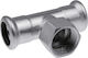 Tee 18x1/2x18mm Gw Inox Press