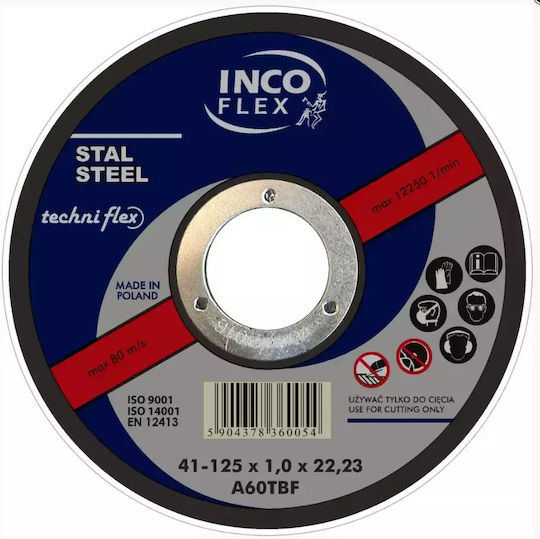 Incoflex Metal Cutting Disc 115 X 1.6 X 22.2mm