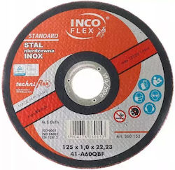 Incoflex Schleifscheibe Stahl+Edelstahl Inox 125 X 1.0 X 22,2mm Incoflex Schleifscheibe Stahl+Edelstahl Inox 125 X 1.0 X 22,2mm