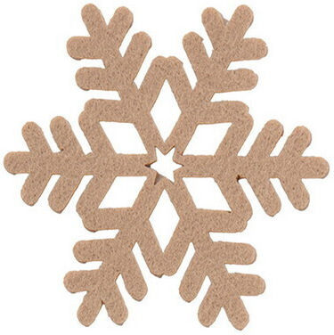 Nef-Nef Homeware Coaster Pol. Set Christmas Coasters Fabric Beige L10xW10cm. 4pcs