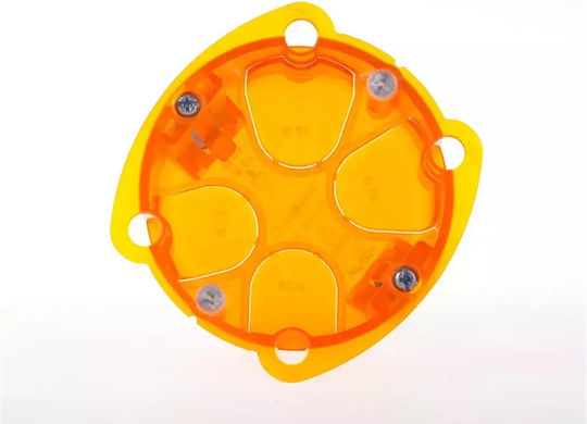 67mm Concrete Junction Box 72mm 72x40mm Orange Batibox 080101